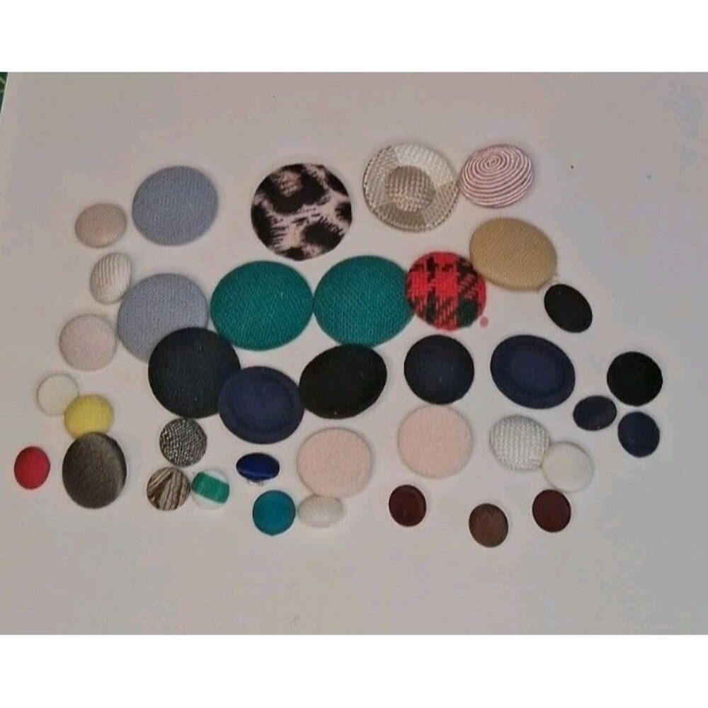 Cloth Covered Mixed Vintage Button Lot